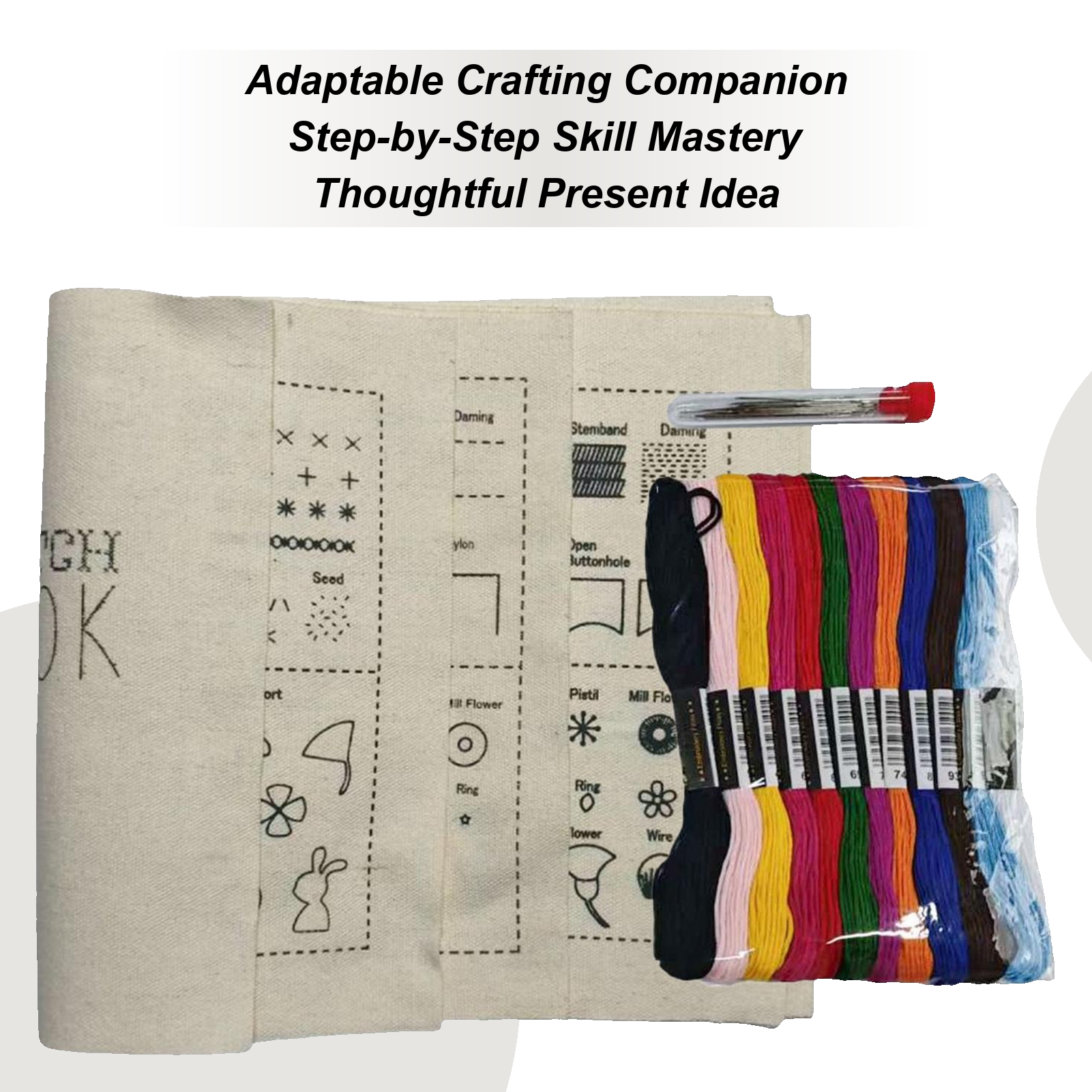 Art Craft Book - DIY Embroidery Needle Thread Book Handmade