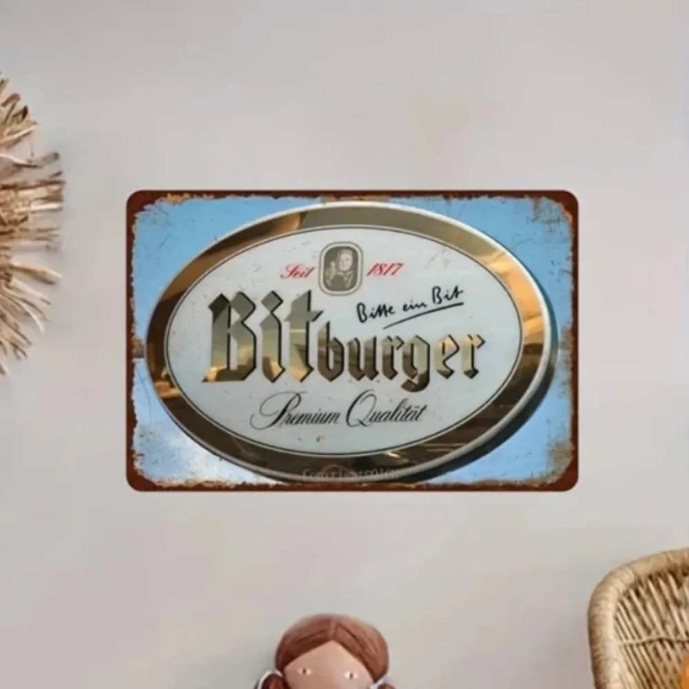 Art Craft Club - Vintage Bit-Burger Wall Art – BeerBarProDecor