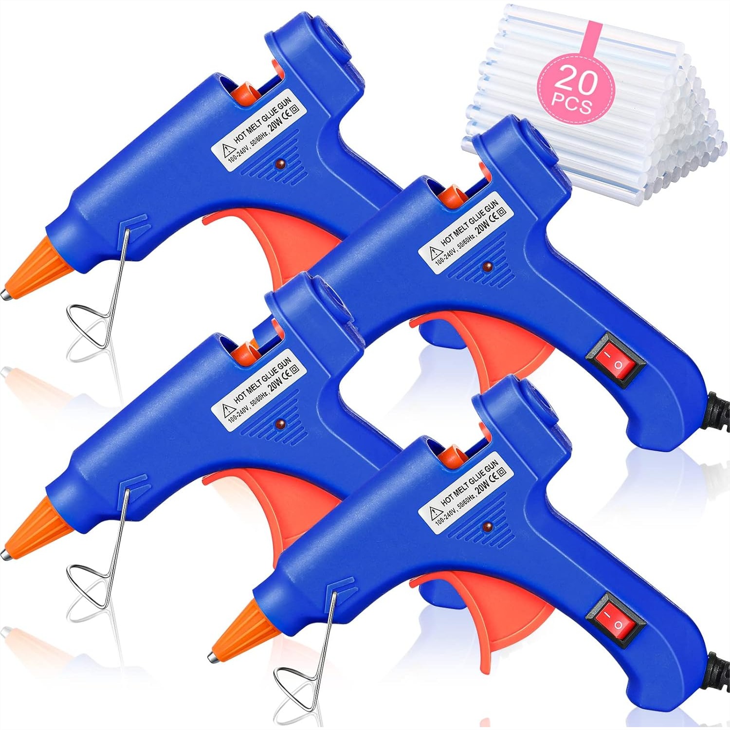 Art Craft Classes - 4 Pieces Mini Hot Glue Gun