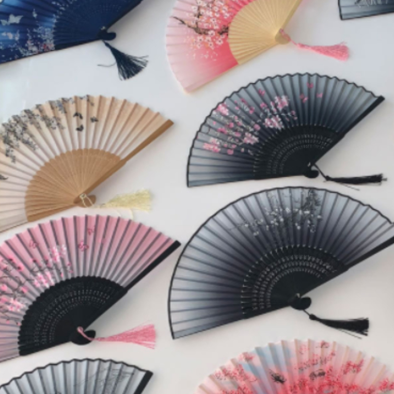 Art Craft And Cloth - Retro Style Folding Fan Female Japanese