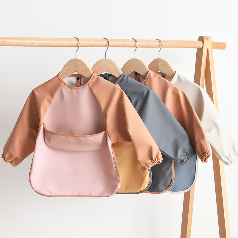 Kids Baby Long Sleeved PU Bibs - Art Craft And Cloth บทวิจารณ์และราคา