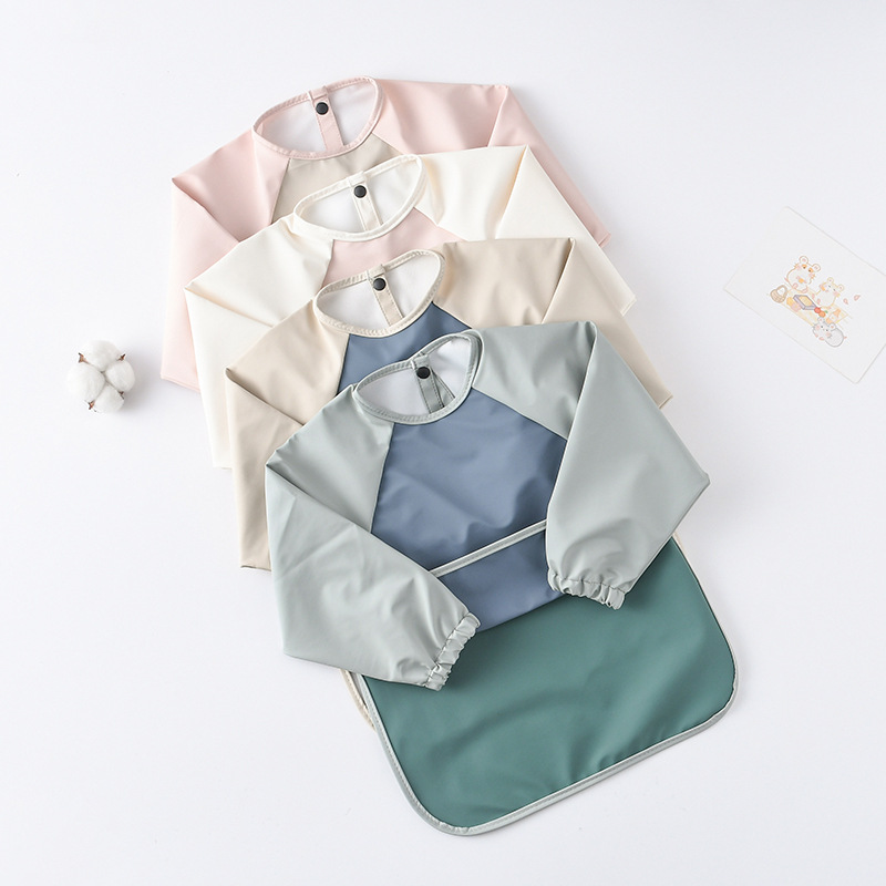 Kids Baby Long Sleeved PU Bibs - Art Craft And Cloth บทวิจารณ์และราคา