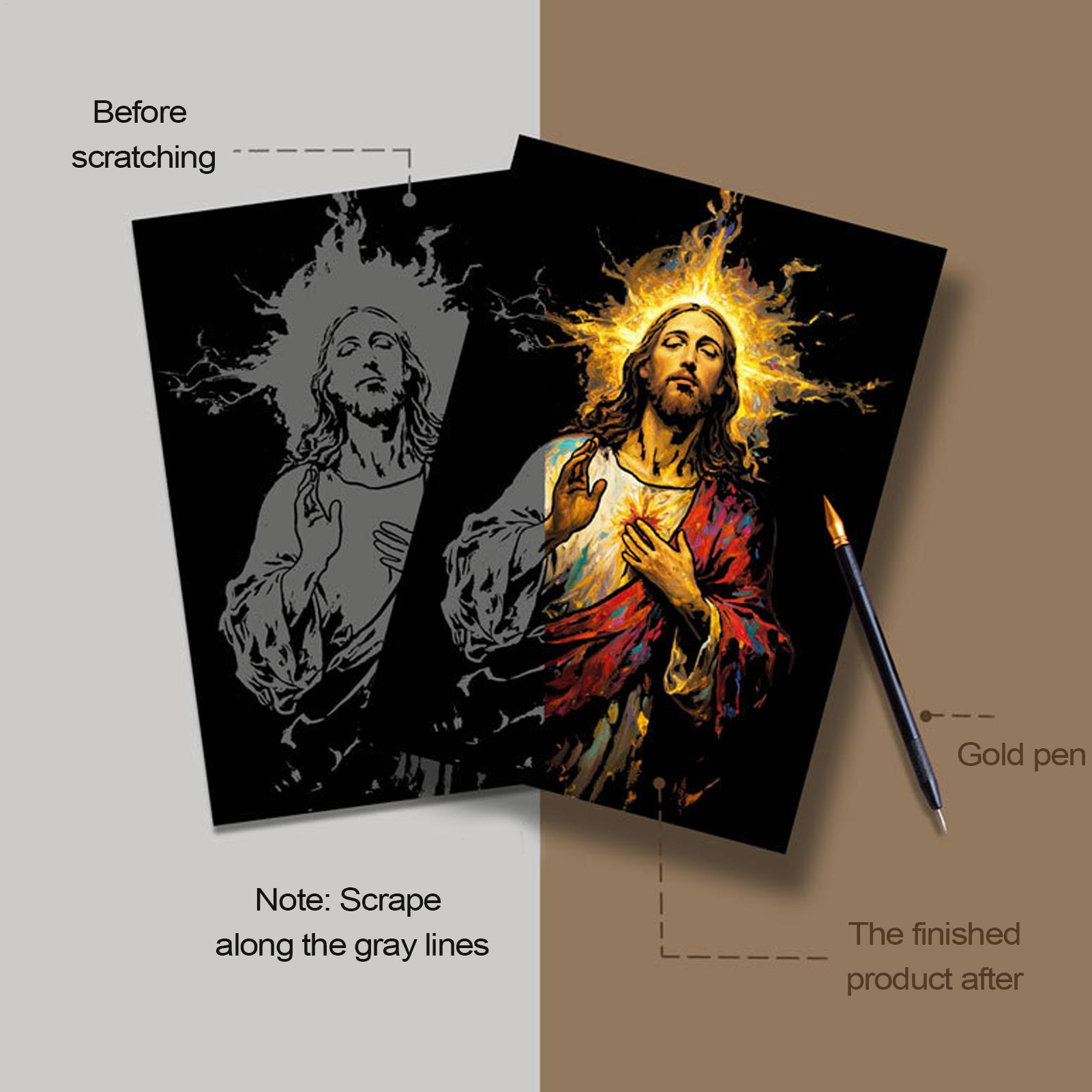Scratch Book Jesus Scratch Pai - Art Craft Book บทวิจารณ์และราคา