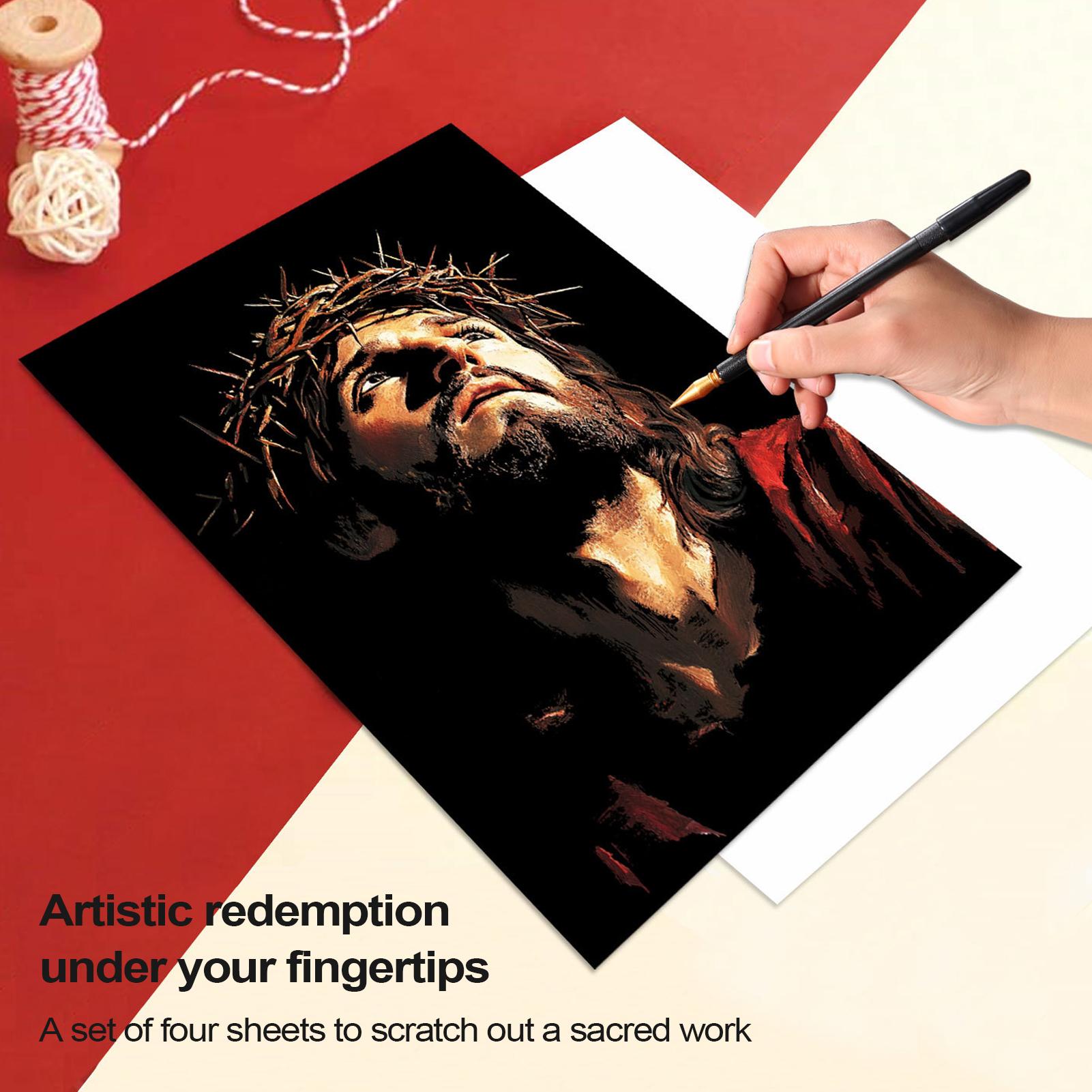 Scratch Book Jesus Scratch Pai - Art Craft Book บทวิจารณ์และราคา