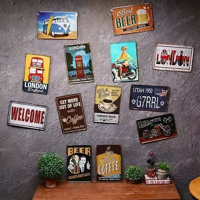 Vintage Garage Classic Car Tin - Art Craft Club บทวิจารณ์และราคา