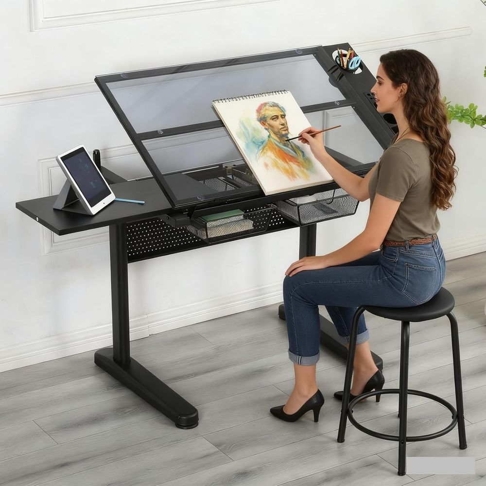 Adjustable Height Art Table wi - Art & Craft Valley บทวิจารณ์และราคา