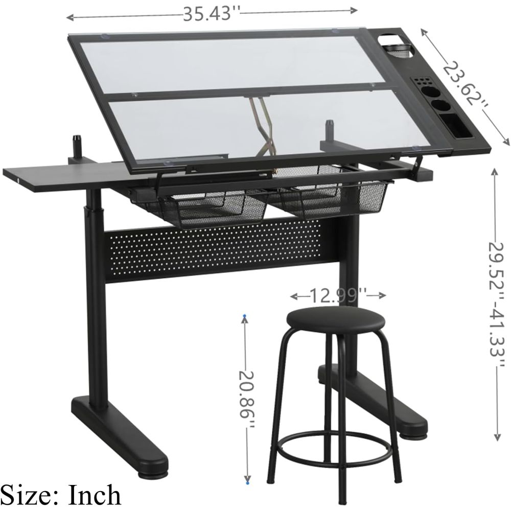 Adjustable Height Art Table wi - Art & Craft Valley บทวิจารณ์และราคา