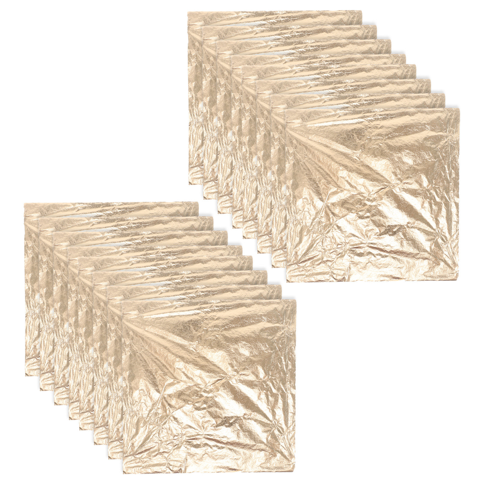100 Sheets Gold Foil Sheets 14 - Art Craft In Paper บทวิจารณ์และราคา