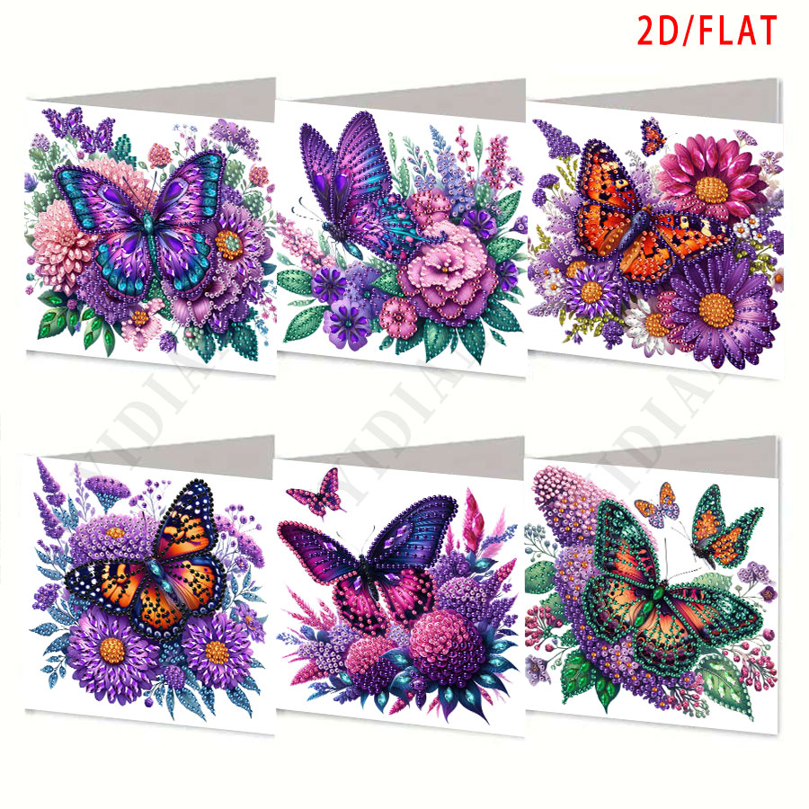 6-piece Diamond Painting Purpl - Art Craft Butterfly บทวิจารณ์และราคา