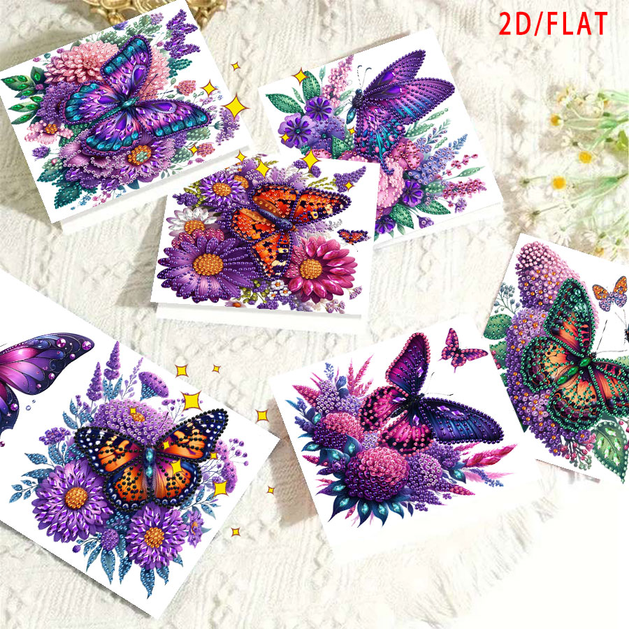 6-piece Diamond Painting Purpl - Art Craft Butterfly บทวิจารณ์และราคา