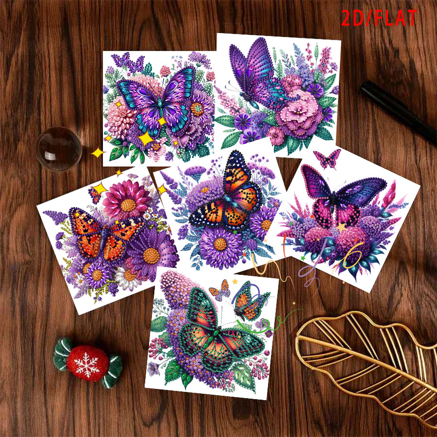 6-piece Diamond Painting Purpl - Art Craft Butterfly บทวิจารณ์และราคา