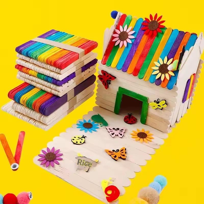 Bulk Colorful Wooden Ice Cream - Art Craft Kids บทวิจารณ์และราคา