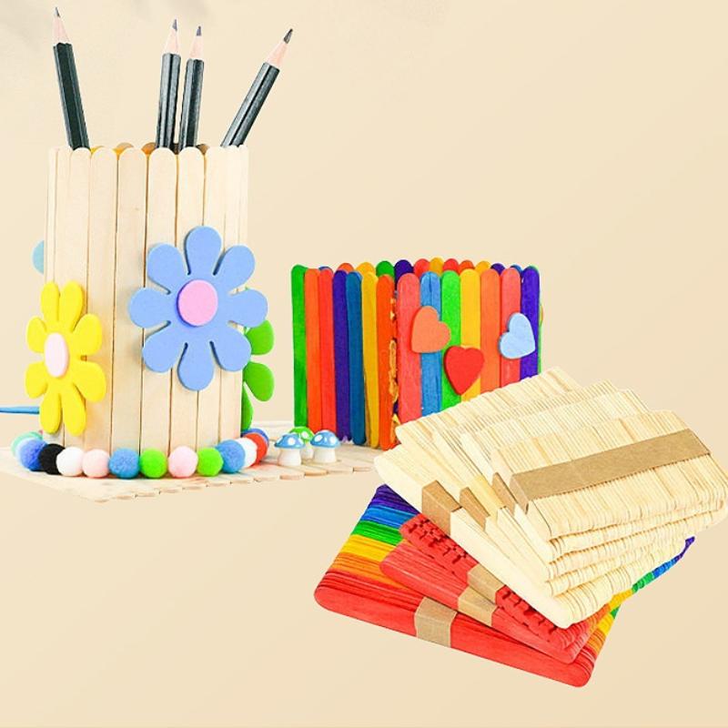 Bulk Colorful Wooden Ice Cream - Art Craft Kids บทวิจารณ์และราคา
