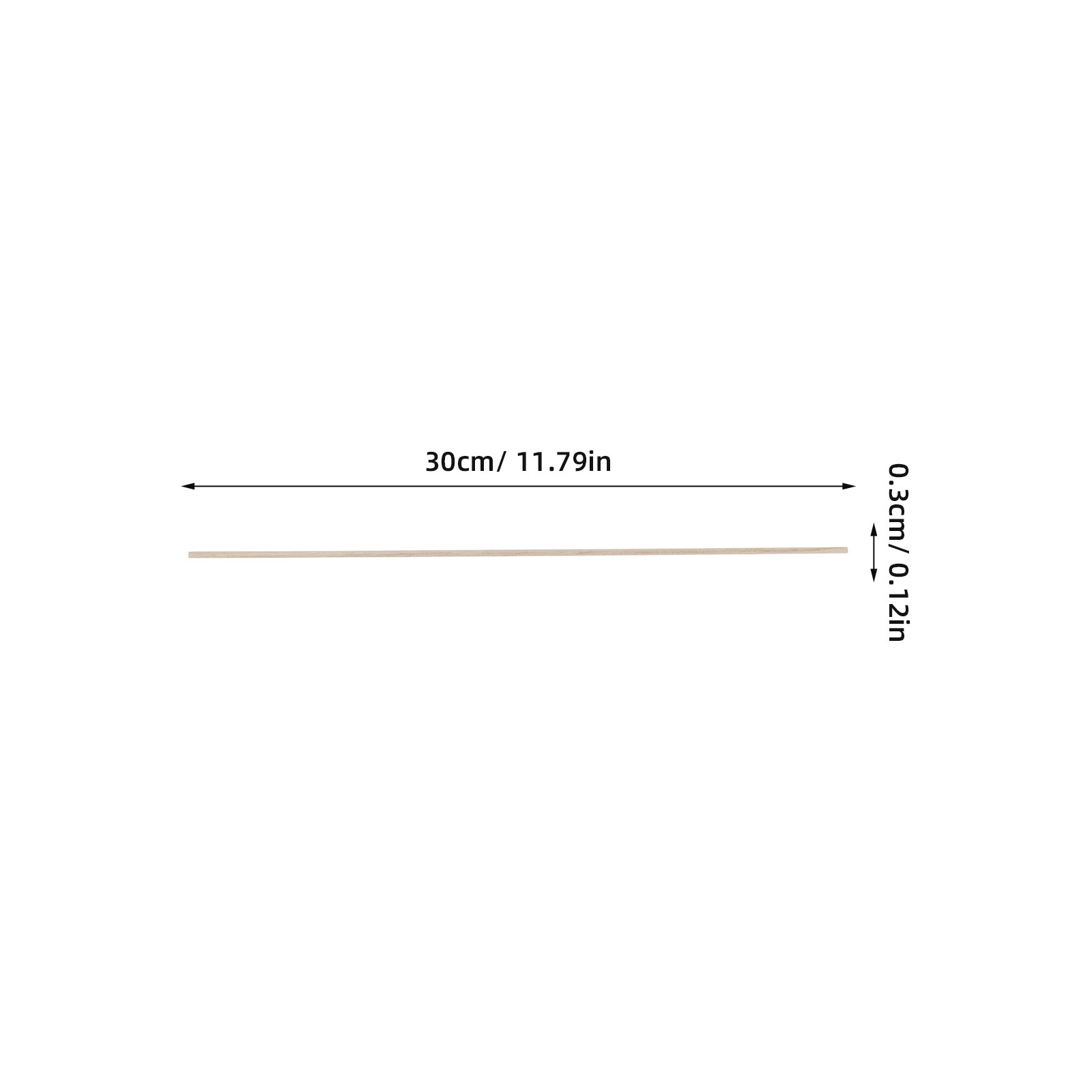 50Pcs 300x3mm Smooth Square Wo - Art Craft Classes บทวิจารณ์และราคา