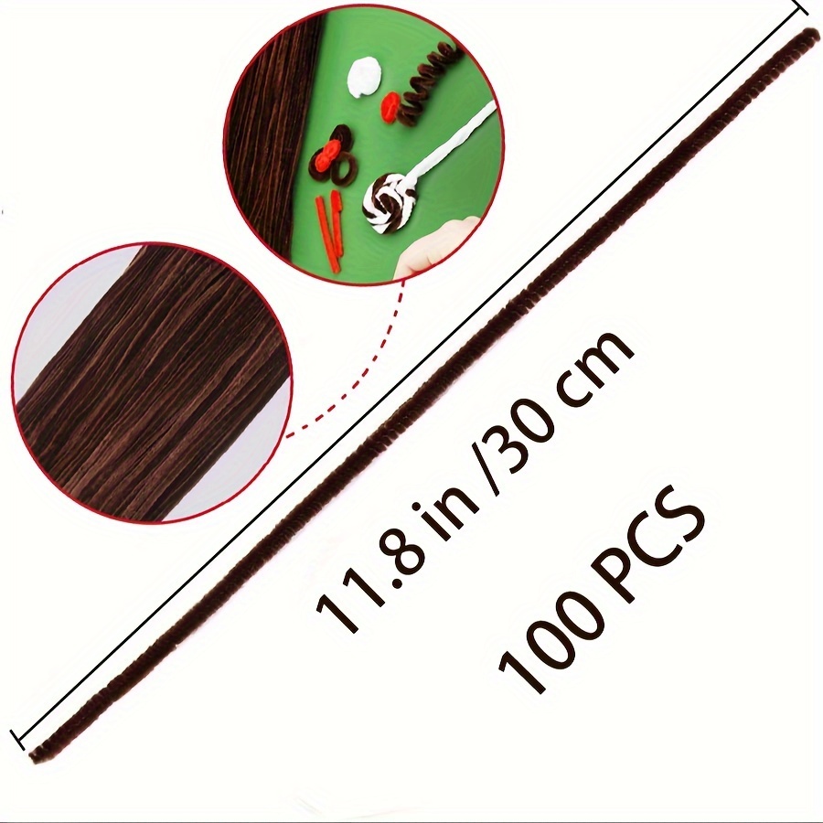 100 Pcs Coffee Pipe Cleaners,P - Art Craft Kids บทวิจารณ์และราคา