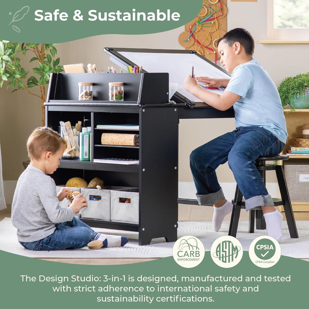 3-in-1 Children's Art Table an - Art & Craft Valley บทวิจารณ์และราคา
