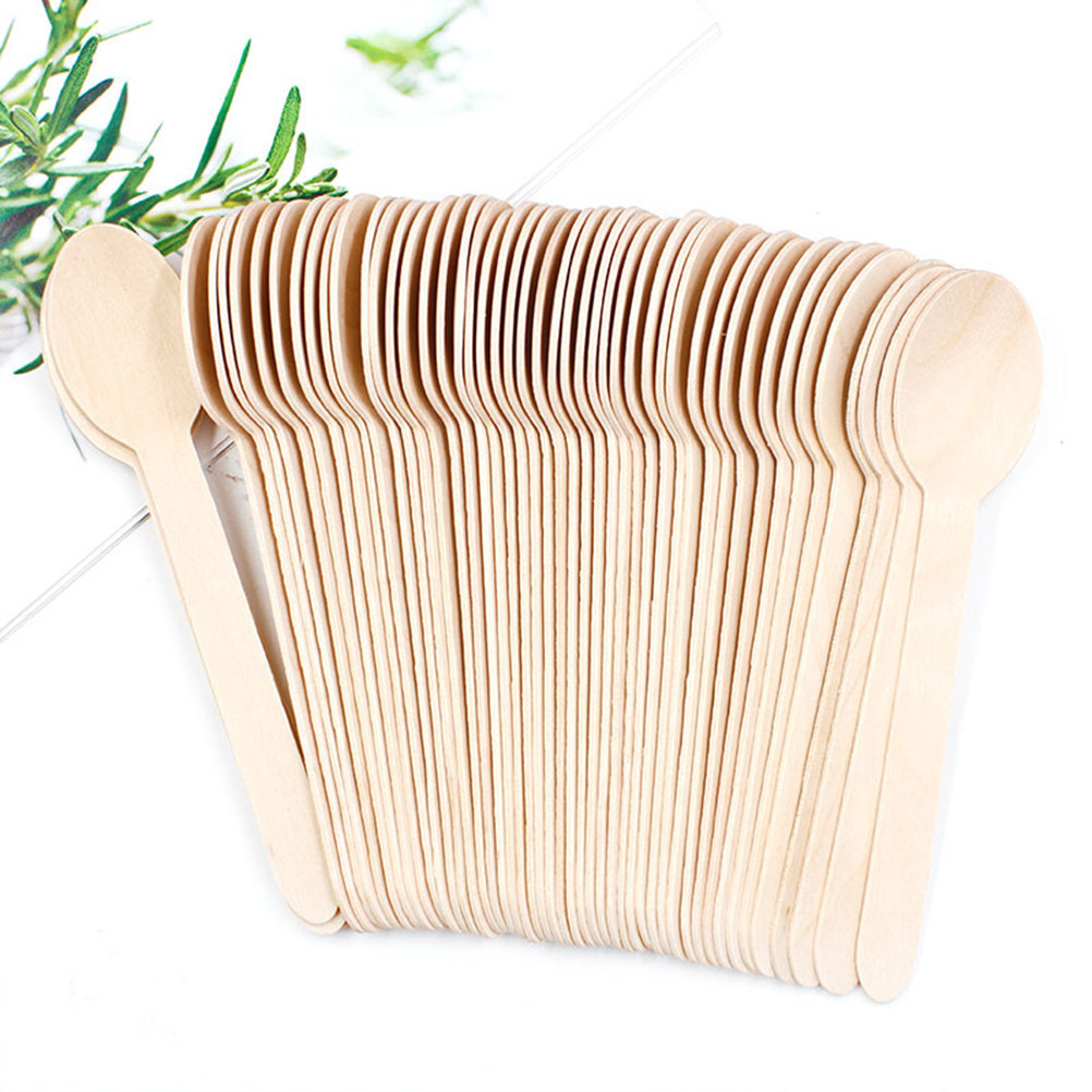 50Pcs Wooden Spoons Semi Finis - Art Craft Classes บทวิจารณ์และราคา