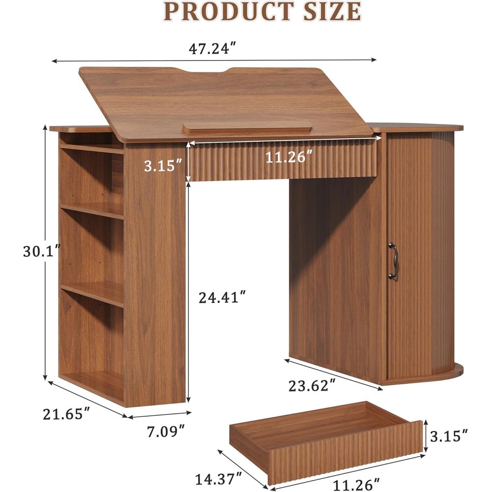Storage Cabinet Desk with Draw - Art & Craft Valley บทวิจารณ์และราคา