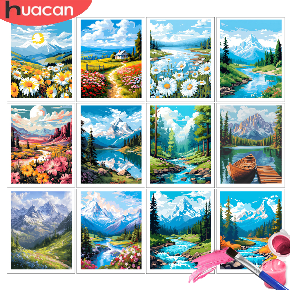 HUACAN Oil Painting By Number  - Art Craft Number บทวิจารณ์และราคา