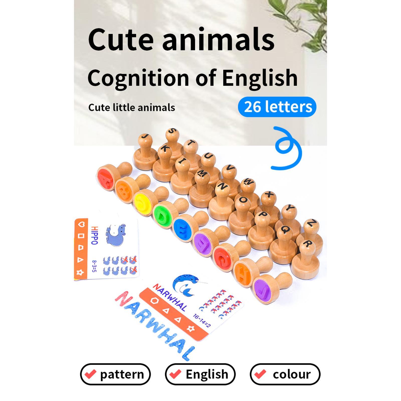 Wooden Alphabet Number Stamp E - Art Craft Number บทวิจารณ์และราคา