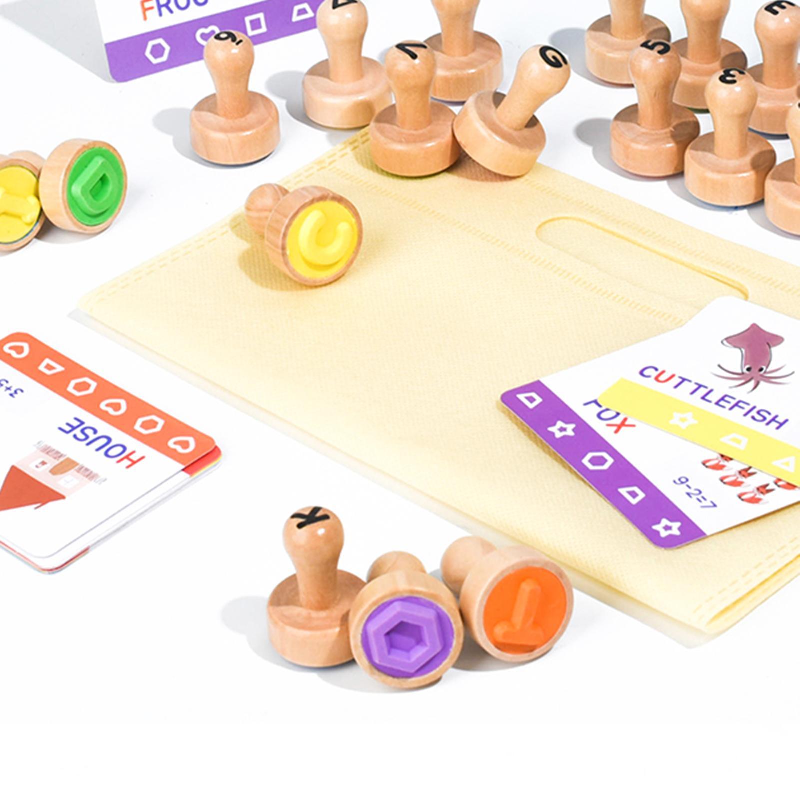 Wooden Alphabet Number Stamp E - Art Craft Number บทวิจารณ์และราคา