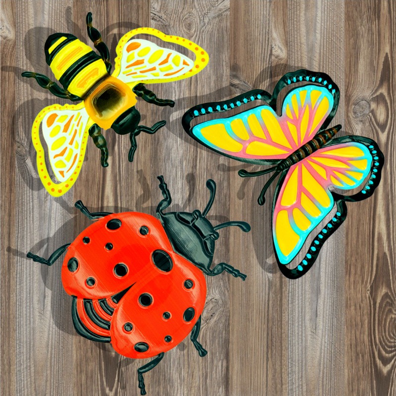3PCS Butterfly Iron Crafts Hom - Art Craft Butterfly บทวิจารณ์และราคา