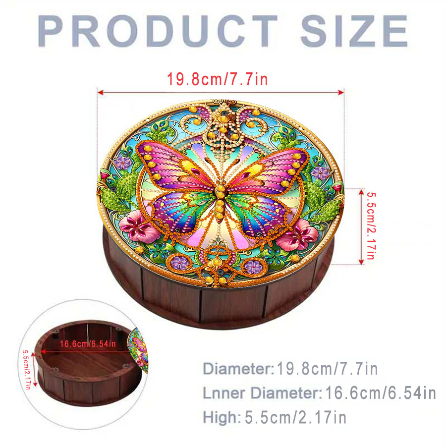 A set of round storage boxes w - Art Craft Butterfly บทวิจารณ์และราคา
