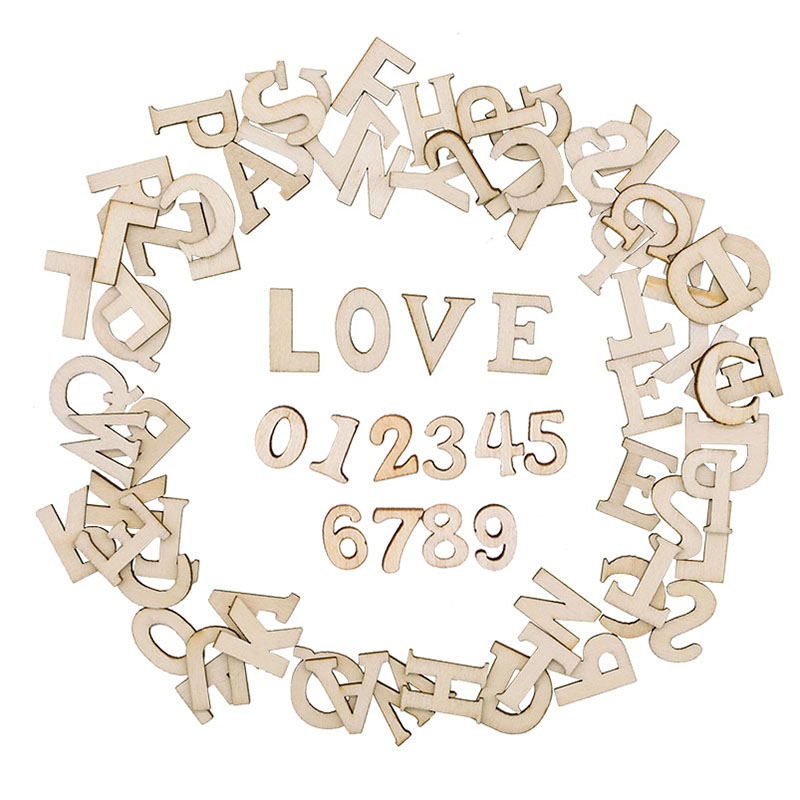 100pcs Wood English Alphabet D - Art Craft Number บทวิจารณ์และราคา