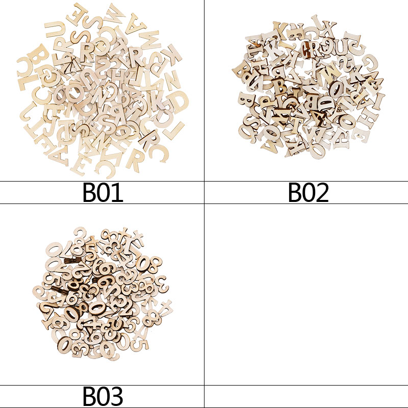 100pcs Wood English Alphabet D - Art Craft Number บทวิจารณ์และราคา
