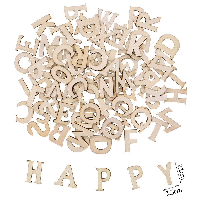 100pcs Wood English Alphabet D - Art Craft Number บทวิจารณ์และราคา