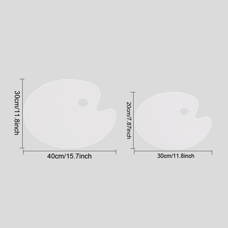 1pc White Oval Acrylic Paint T - Art Craft Classes บทวิจารณ์และราคา
