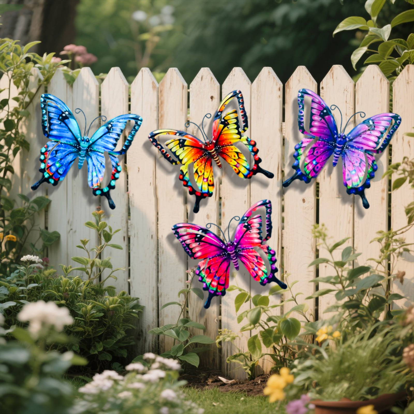 4pcs Iron Butterfly Wall Decor - Art Craft Butterfly บทวิจารณ์และราคา