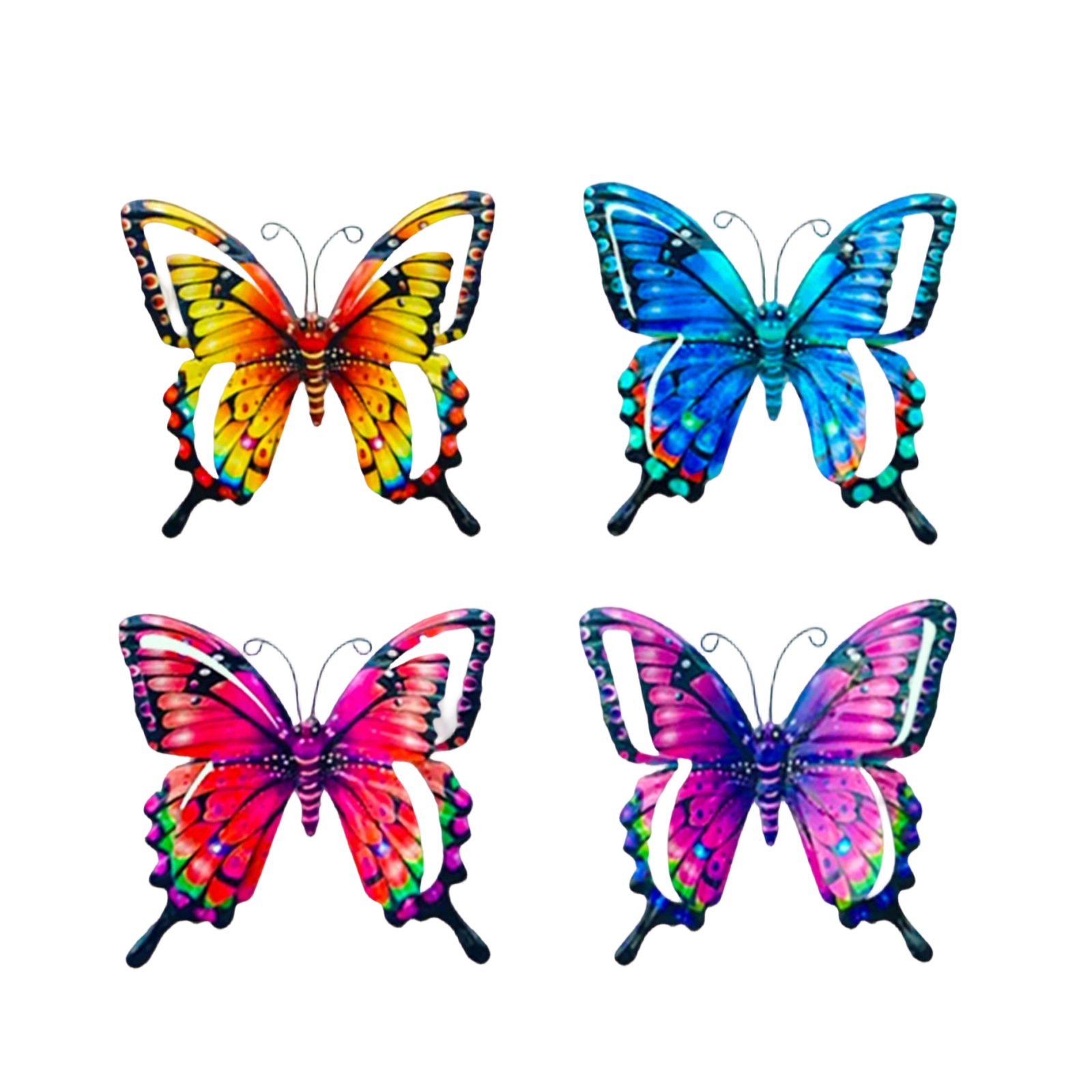 4pcs Iron Butterfly Wall Decor - Art Craft Butterfly บทวิจารณ์และราคา