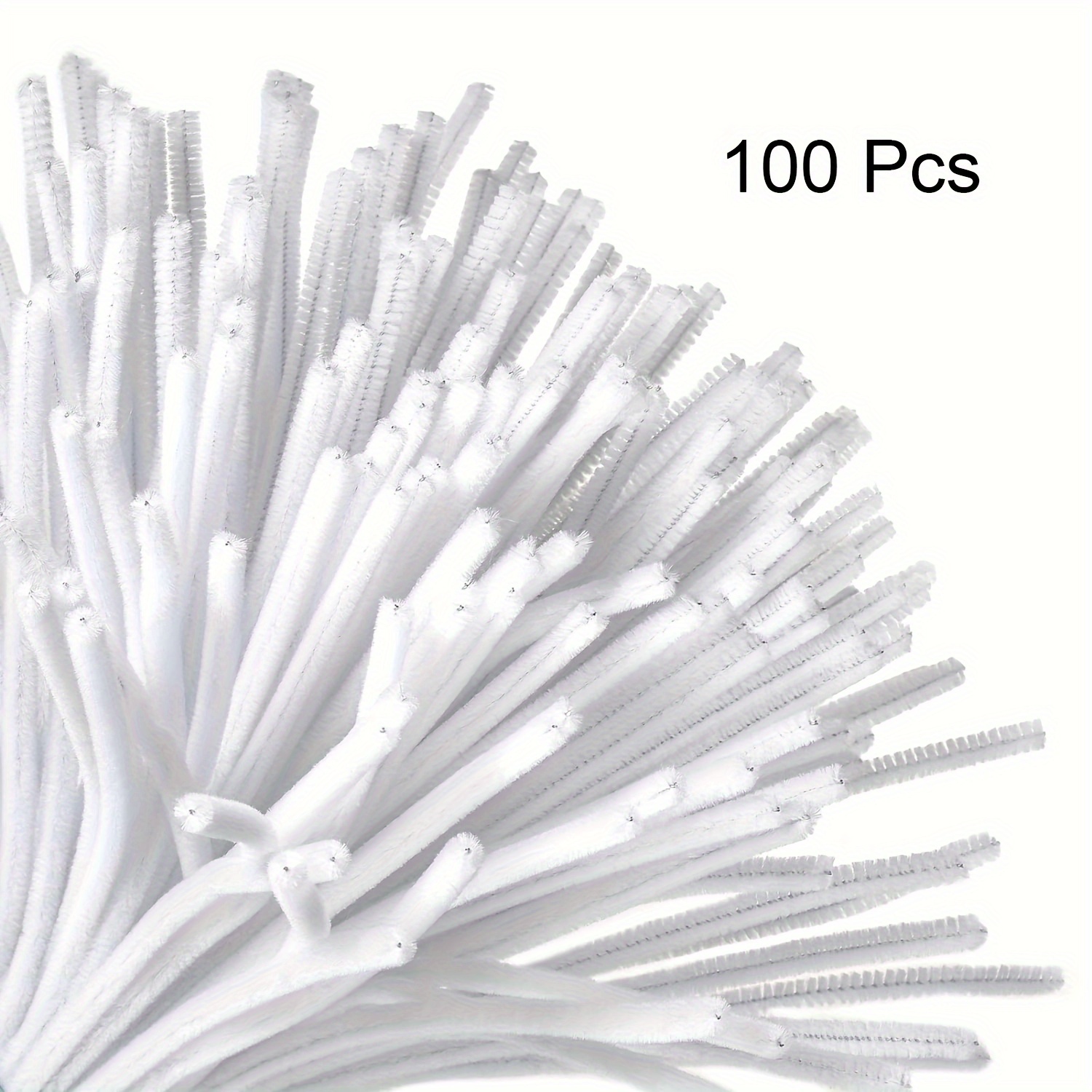 100 Pcs White Pipe Cleaners,Pi - Art Craft Kids บทวิจารณ์และราคา