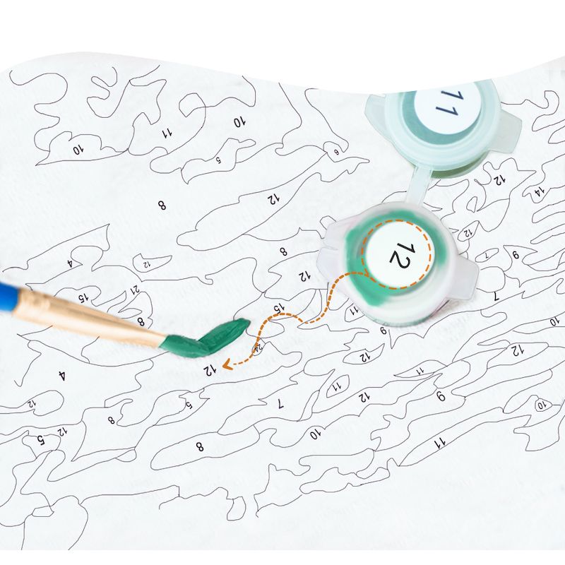 Painting By Numbers Wolf Oil P - Art Craft Number บทวิจารณ์และราคา