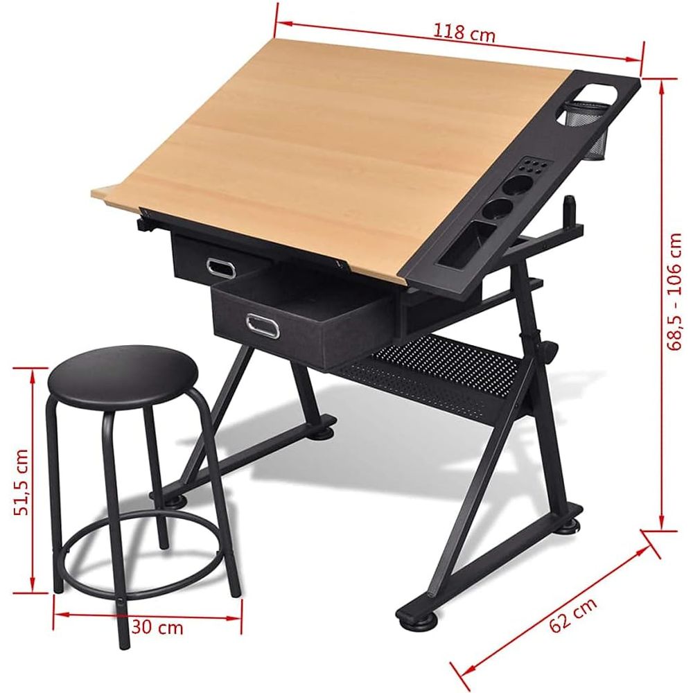 Adjustable Height Drafting Tab - Art & Craft Valley บทวิจารณ์และราคา