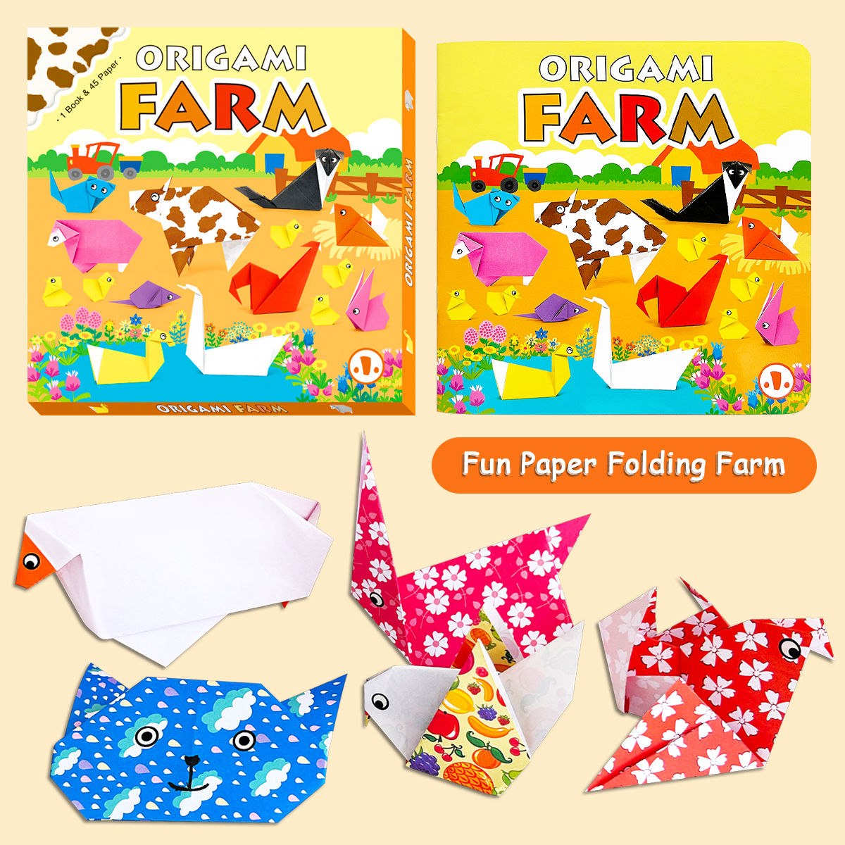 Children's Origami Farm Toolki - Art Craft Book บทวิจารณ์และราคา