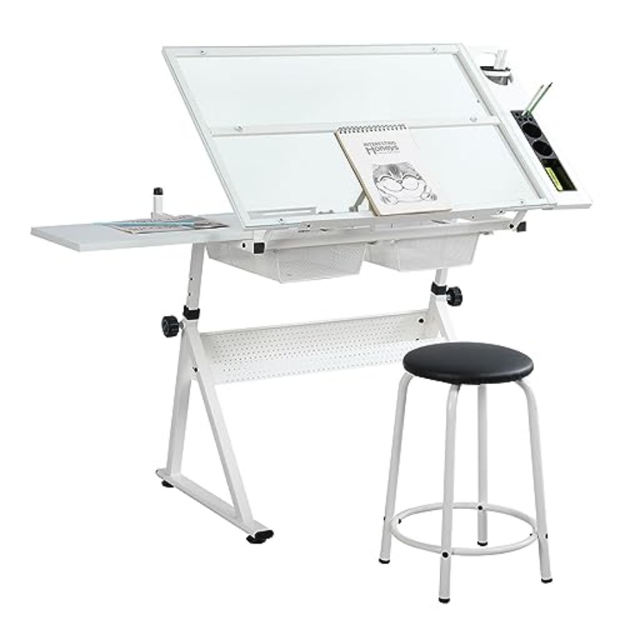 Drafting Table with Stool Mode - Art & Craft Valley บทวิจารณ์และราคา