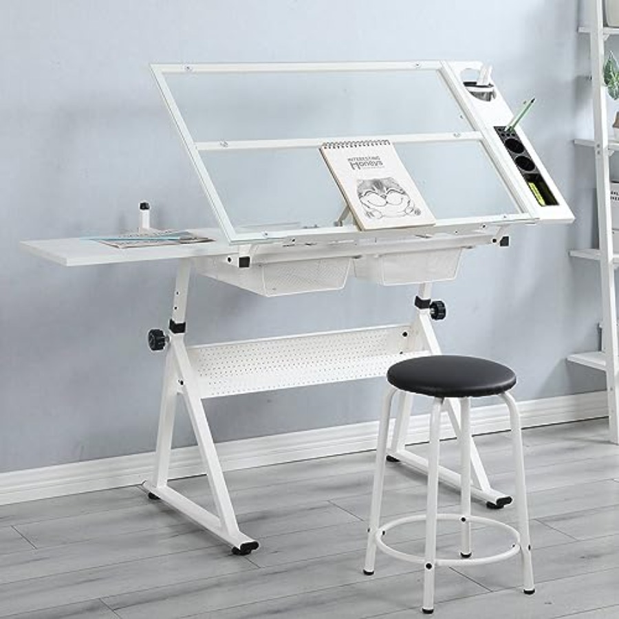 Drafting Table with Stool Mode - Art & Craft Valley บทวิจารณ์และราคา
