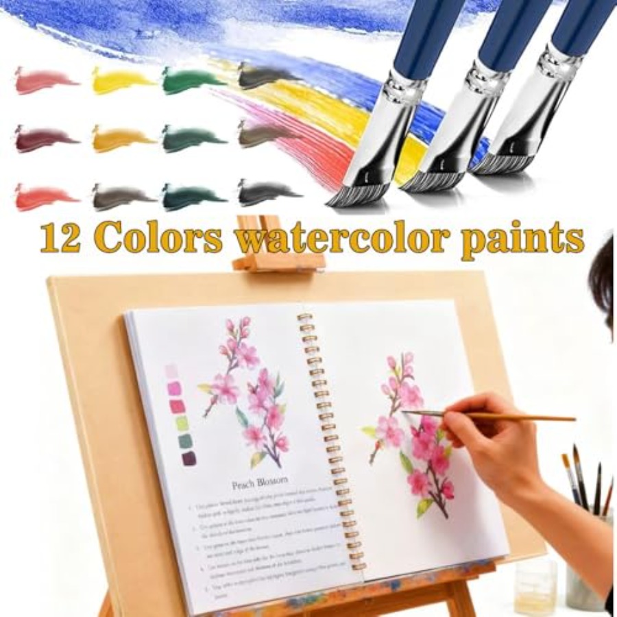 Watercolor Workbooks Coloring  - Art Craft Book บทวิจารณ์และราคา