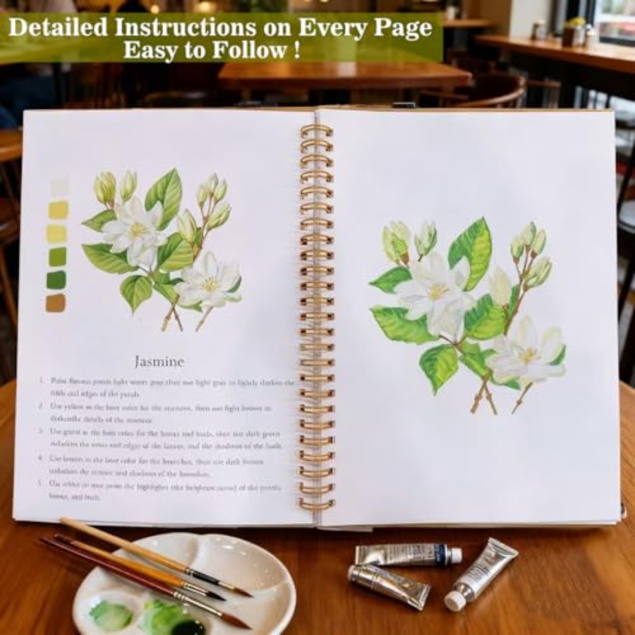 Watercolor Workbooks Coloring  - Art Craft Book บทวิจารณ์และราคา