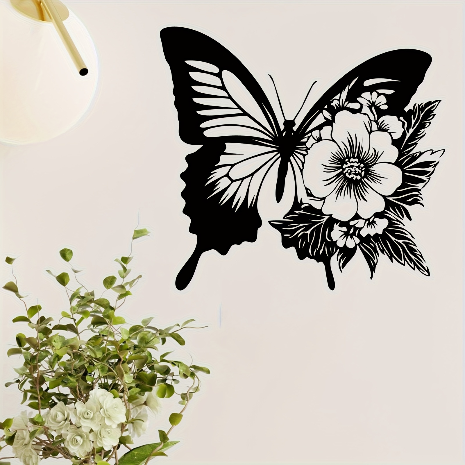 1pc Butterfly Floral Metal Wal - Art Craft Butterfly บทวิจารณ์และราคา