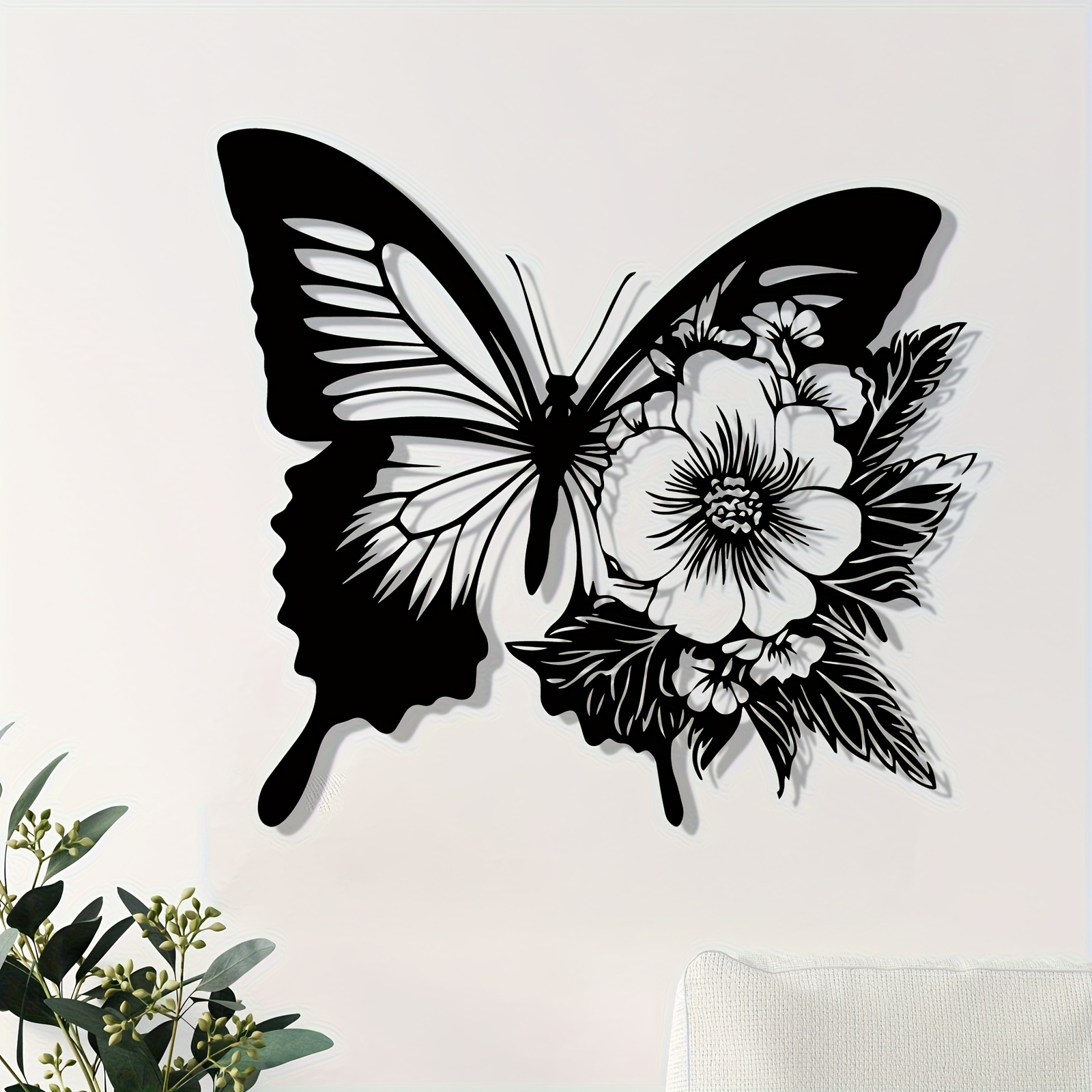 1pc Butterfly Floral Metal Wal - Art Craft Butterfly บทวิจารณ์และราคา