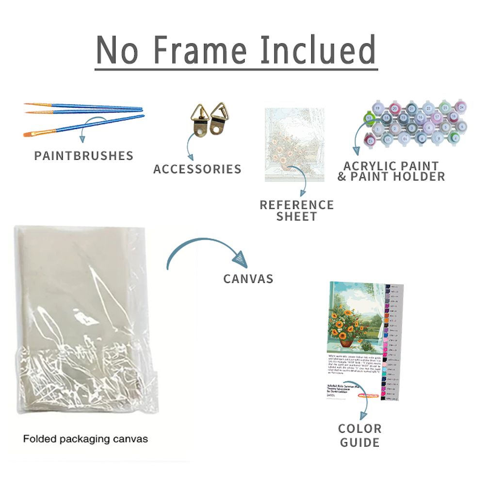 GATYZTORY Diy Frame Painting B - Art Craft Number บทวิจารณ์และราคา