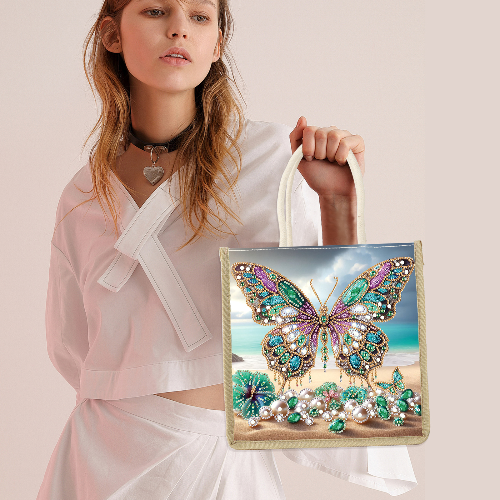 Diamond Art Painting Handbag K - Art Craft Butterfly บทวิจารณ์และราคา