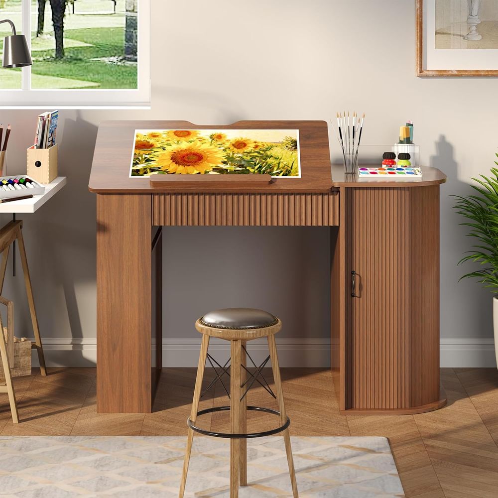 Storage Cabinet Desk with Shel - Art & Craft Valley บทวิจารณ์และราคา