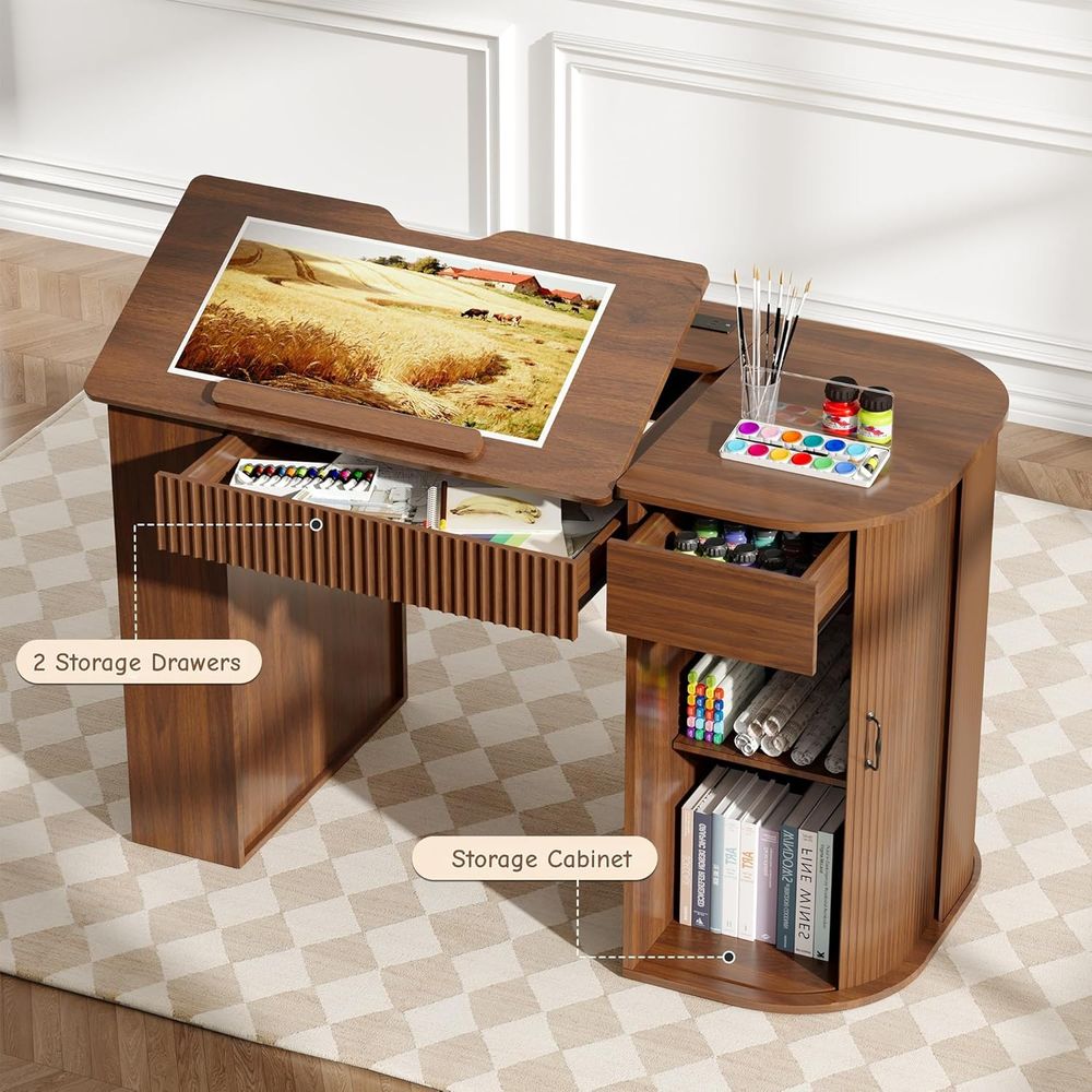 Storage Cabinet Desk with Shel - Art & Craft Valley บทวิจารณ์และราคา