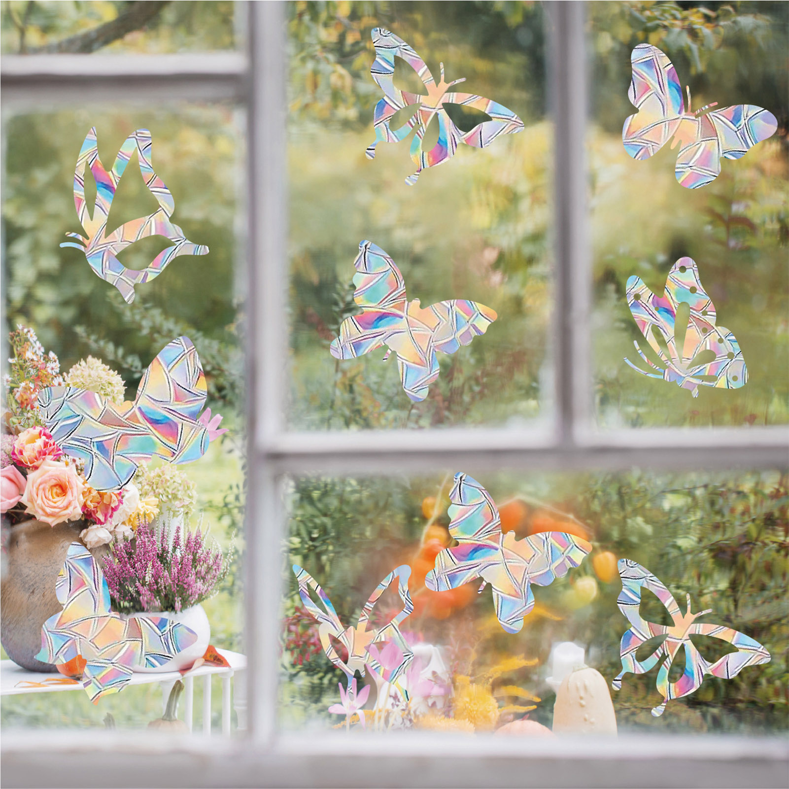 Rainbow Suncatcher Window Stic - Art Craft Butterfly บทวิจารณ์และราคา