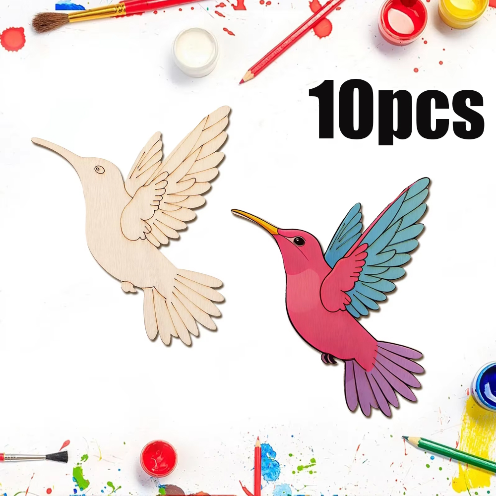 10pcs Unfinished Wood Animal B - Art & Craft Valley บทวิจารณ์และราคา