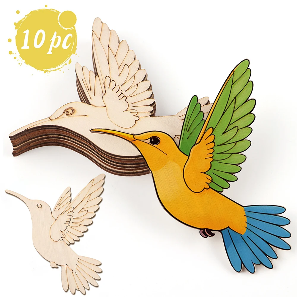 10pcs Unfinished Wood Animal B - Art & Craft Valley บทวิจารณ์และราคา